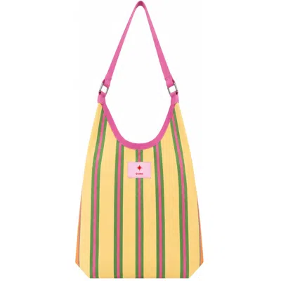 Gunes Swim Women's Yellow / Pink Butter Hobo Bag In Yellow/pink