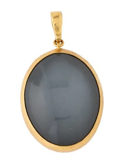 Pre-owned Gurhan 24k Moonstone Pendant In Multicolor