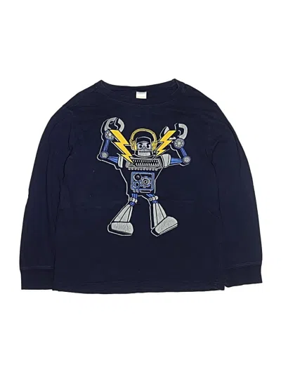 Pre-owned Gymboree Kids' Long Sleeve T-shirt In Blue