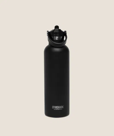 Gymshark 700ml Metal Insulated Straw Bottle In Black
