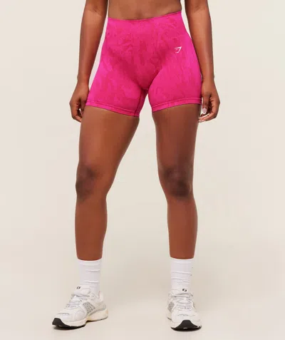 Gymshark Adapt Camo Seamless Shorts In Pink