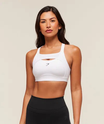 Gymshark Alpha High Support Sports Bra In White