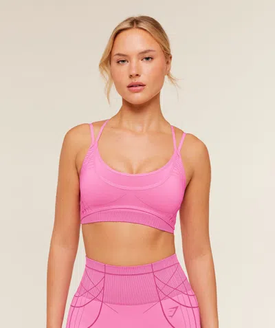 Gymshark Apex Seamless Strappy Sports Bra In Pink