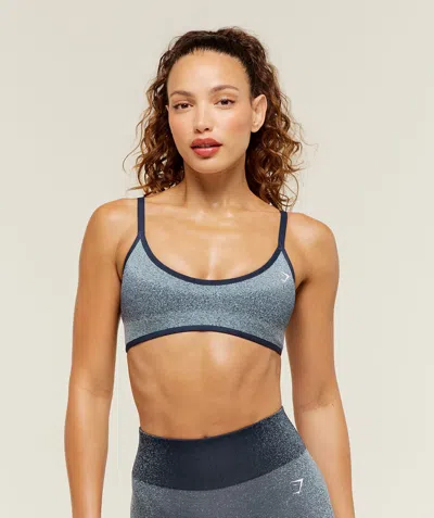 Gymshark Blush Seamless Light Support Sports Bra In Gray