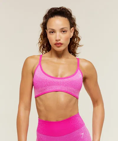 Gymshark Blush Seamless Light Support Sports Bra In Pink