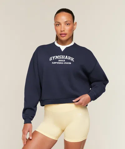 Gymshark Cosy Luxe Campus Sweatshirt In Blue