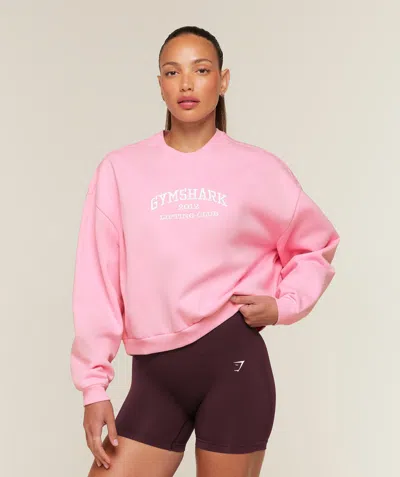 Gymshark Cosy Luxe Campus Sweatshirt In Pink