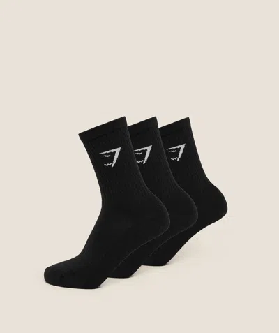 Gymshark Crew Socks 3pk In Black