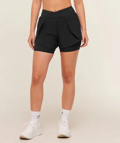 Gymshark Crossover 2-in-1 Shorts In Black