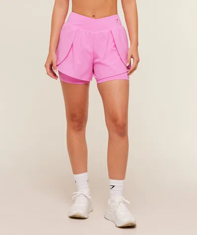 Gymshark Crossover 2-in-1 Shorts In Pink