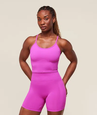 Gymshark Energise Seamless Crop Top In Pink
