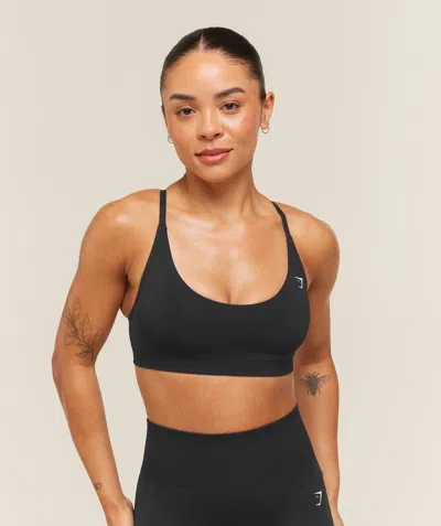 Gymshark Everyday Seamless Racerback Sports Bra In Animal Print