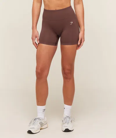 Gymshark Everyday Seamless Shorts In Brown