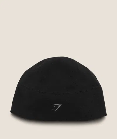 Gymshark Fleece Running Beanie In Black