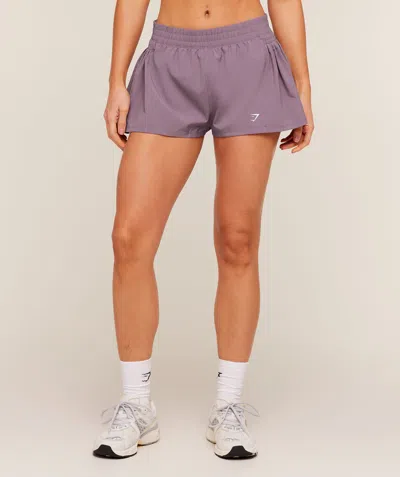 Gymshark Flutter Woven Shorts In Purple