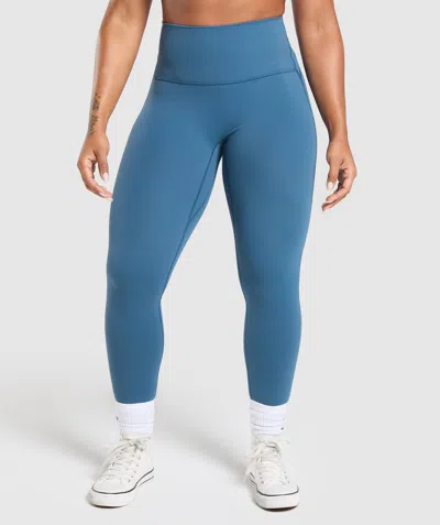 Gymshark Legacy Logo Leggings In Blue