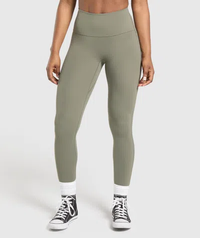 Gymshark Legacy Logo Leggings In Green
