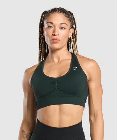 Gymshark Lift Contour Seamless Sports Bra In Green