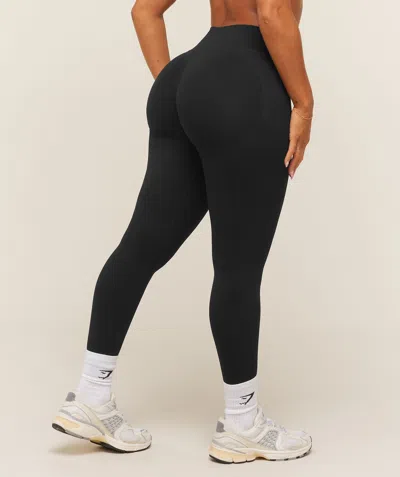 Gymshark Lift Seamless 2.0 Mid-rise Leggings In Black