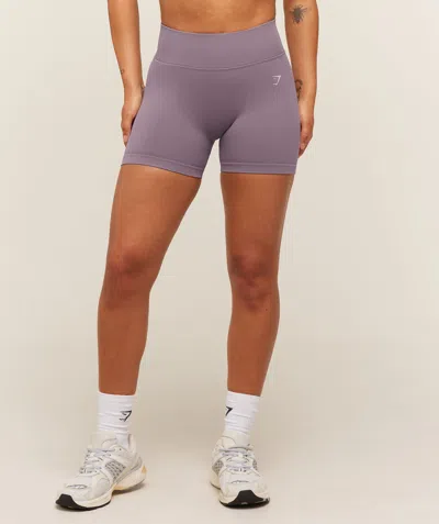 Gymshark Lift Seamless 2.0 Mid-rise Shorts In Purple