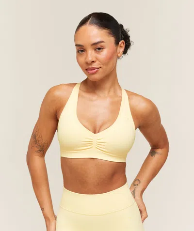 Gymshark Lift Seamless Sports Bra In Yellow