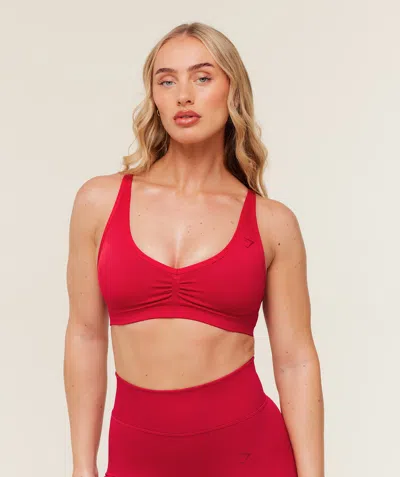 Gymshark Lift Seamless Sports Bra In Red