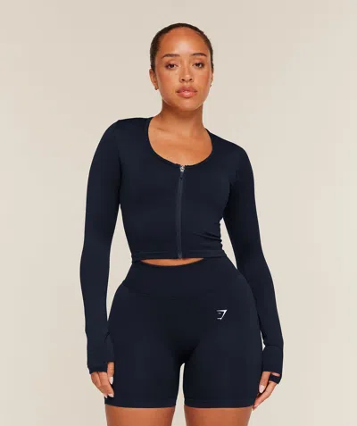 Gymshark Lift Seamless Zip Up Jacket In Black