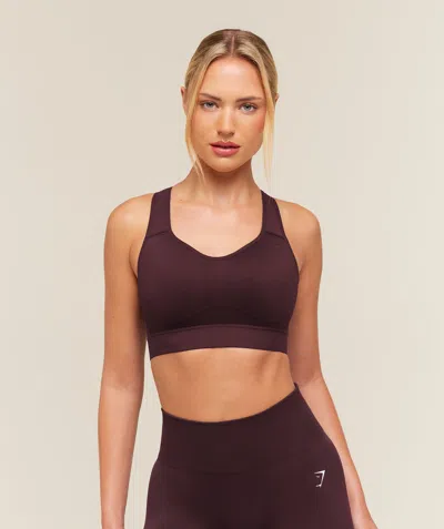 Gymshark Lightweight High Support Sports Bra In Brown