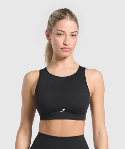Gymshark Mesh Back Sports Bra In Black