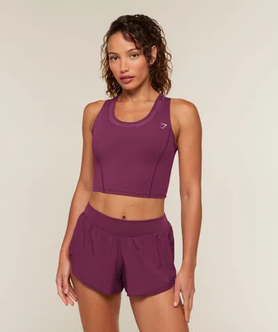 Gymshark Mesh Sleeveless Tank With Shelf In Pink