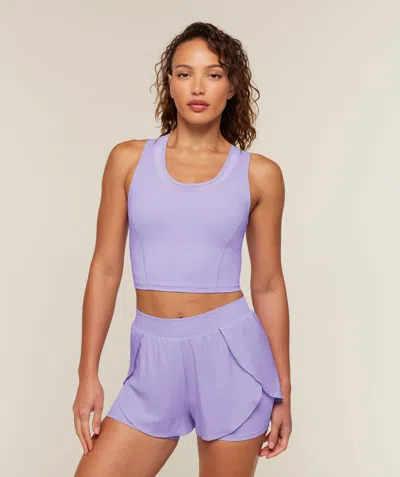 Gymshark Mesh Sleeveless Tank With Shelf In Purple