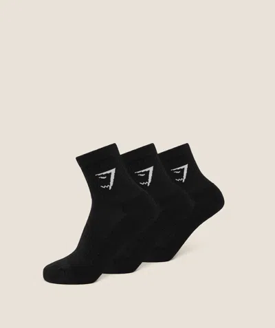 Gymshark Midi Socks 3pk In Black