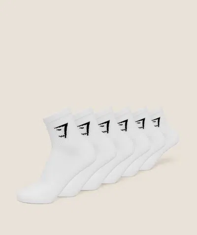 Gymshark Midi Socks 6pk In Neutral