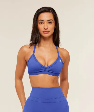 Gymshark Minimal Sports Bra In Blue