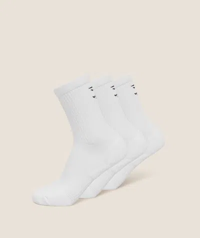 Gymshark Performance Crew Socks 3pk In White
