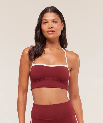 Gymshark Piping Sports Bra In Red