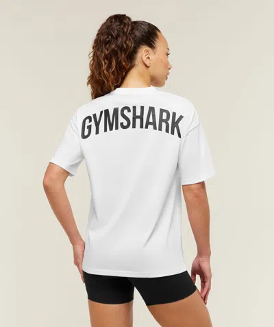 Gymshark Power Oversized T-shirt In White