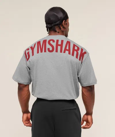 Gymshark Power T-shirt In Gray