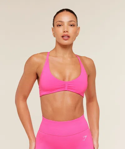 Gymshark Relay Seamless Light Support Sports Bra In Animal Print
