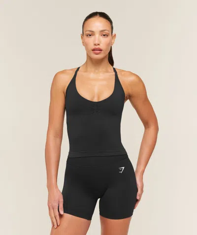 Gymshark Relay Tank With Shelf In Black