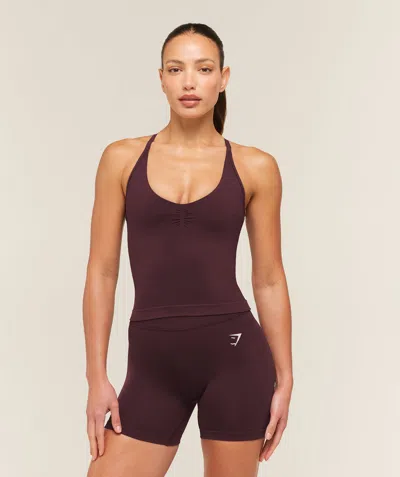 Gymshark Relay Tank With Shelf In Purple