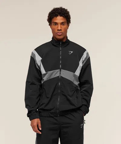 Gymshark Retro Track Jacket In Black