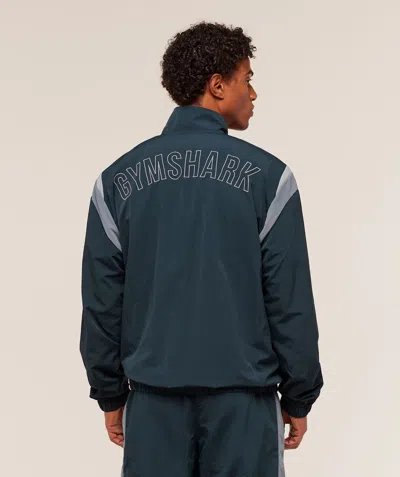 Gymshark Retro Track Jacket In Blue