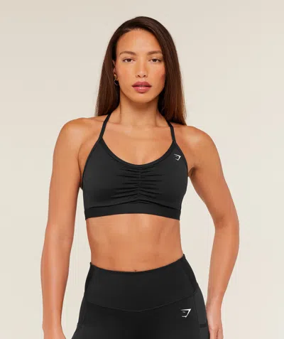 Gymshark Ruched Sports Bra In Black