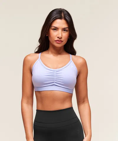 Gymshark Ruched Sports Bra In Blue