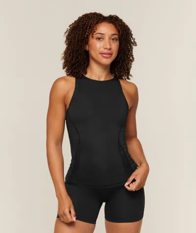 Gymshark Running Back Vent Tank In Black