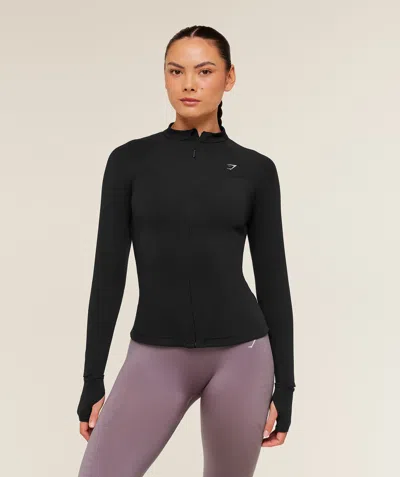 Gymshark Running Full Zip Jacket In Black