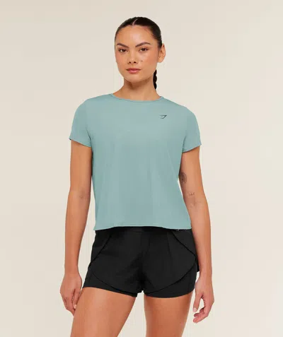 Gymshark Running Short Sleeve T-shirt In Blue