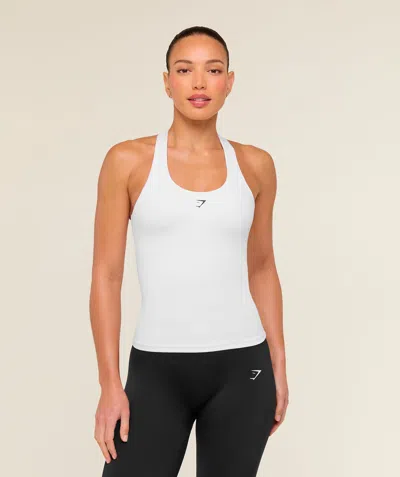 Gymshark Shelf Cami Tank In White