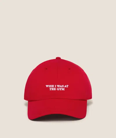 Gymshark Slogan Cap In Red